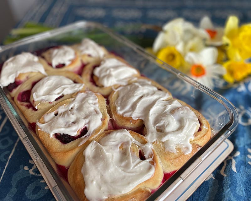 Raspberry Swirl Sweet Rolls