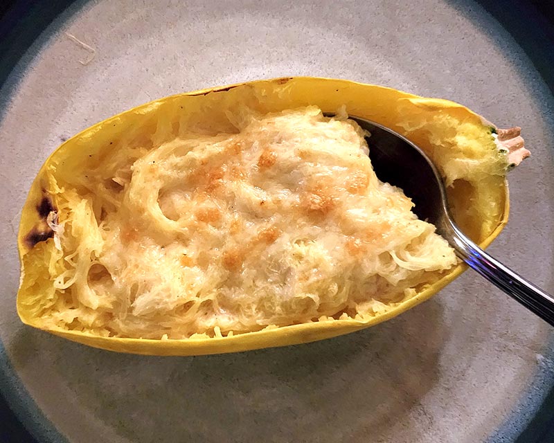 Harvest Spaghetti Squash Alfredo