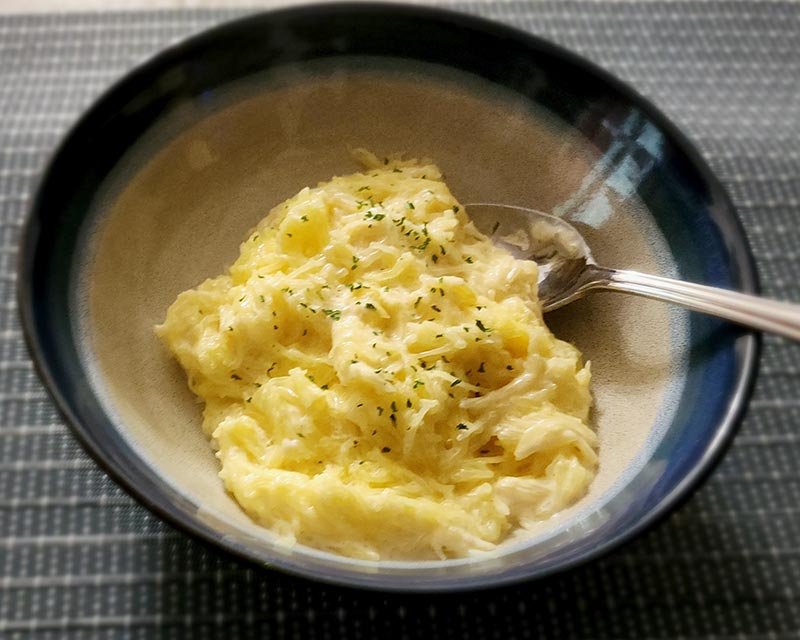 Harvest Spaghetti Squash Alfredo