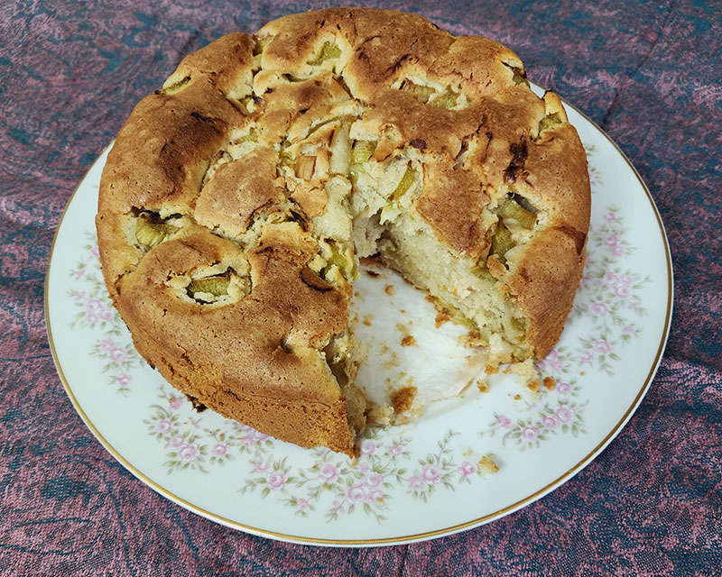 Rustic Rhubarb Cake