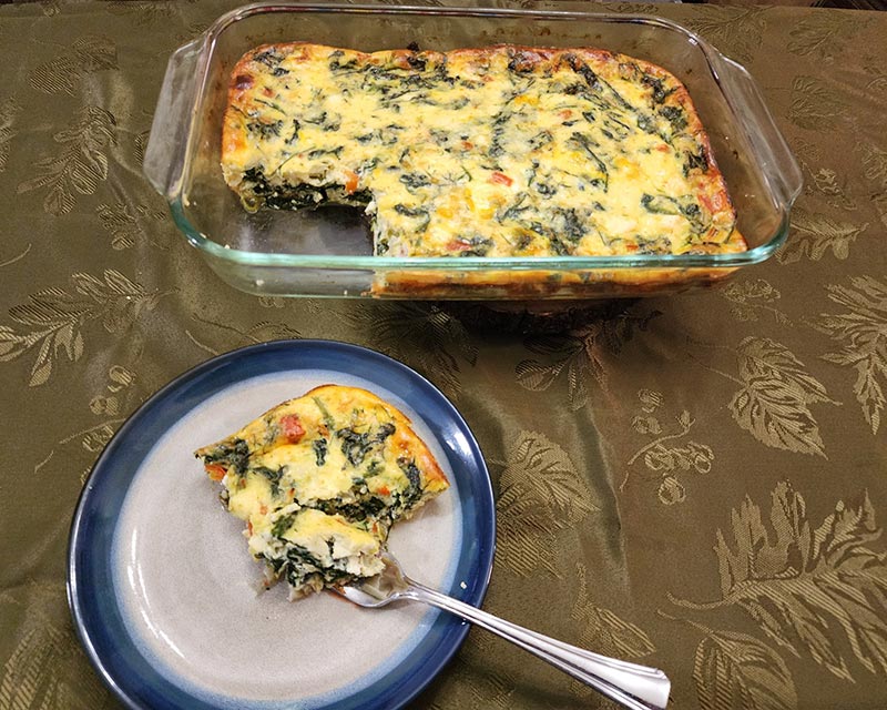 Make-ahead Baked Greek Omelet