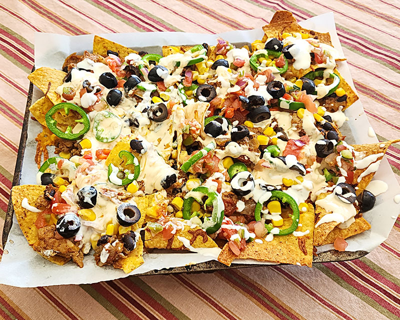 Sheet Pan Loaded Nachos