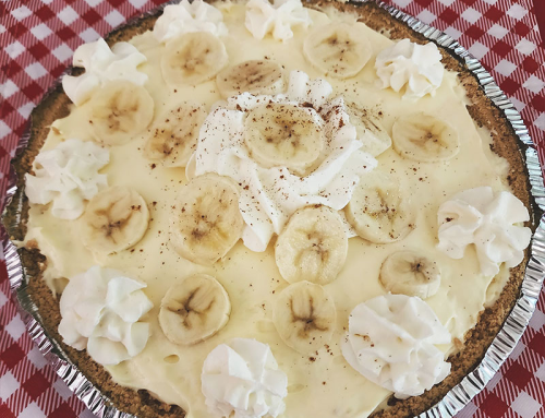 Banana Foster Cream Cheese Pie