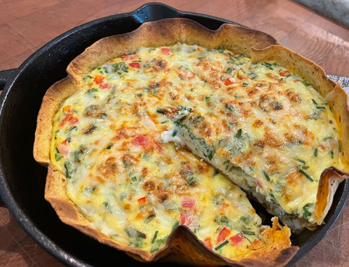 High Protein Baked Egg Tortilla