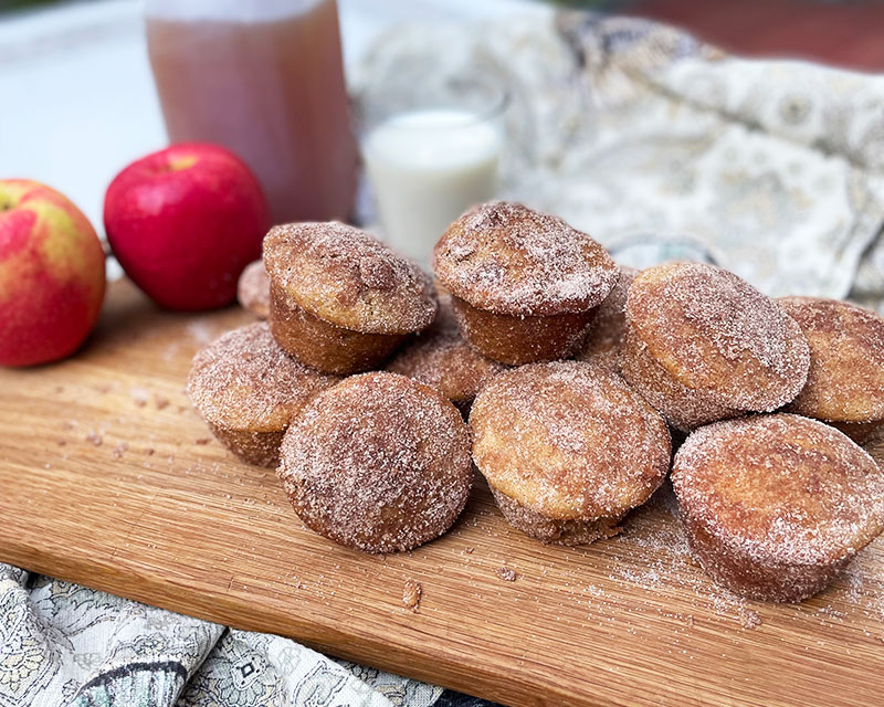 Farmhouse Apple Cider Donut Muffins
