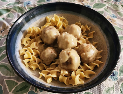 Harvest Chicken & Apple Meatballs with Creamy Cider Gravy